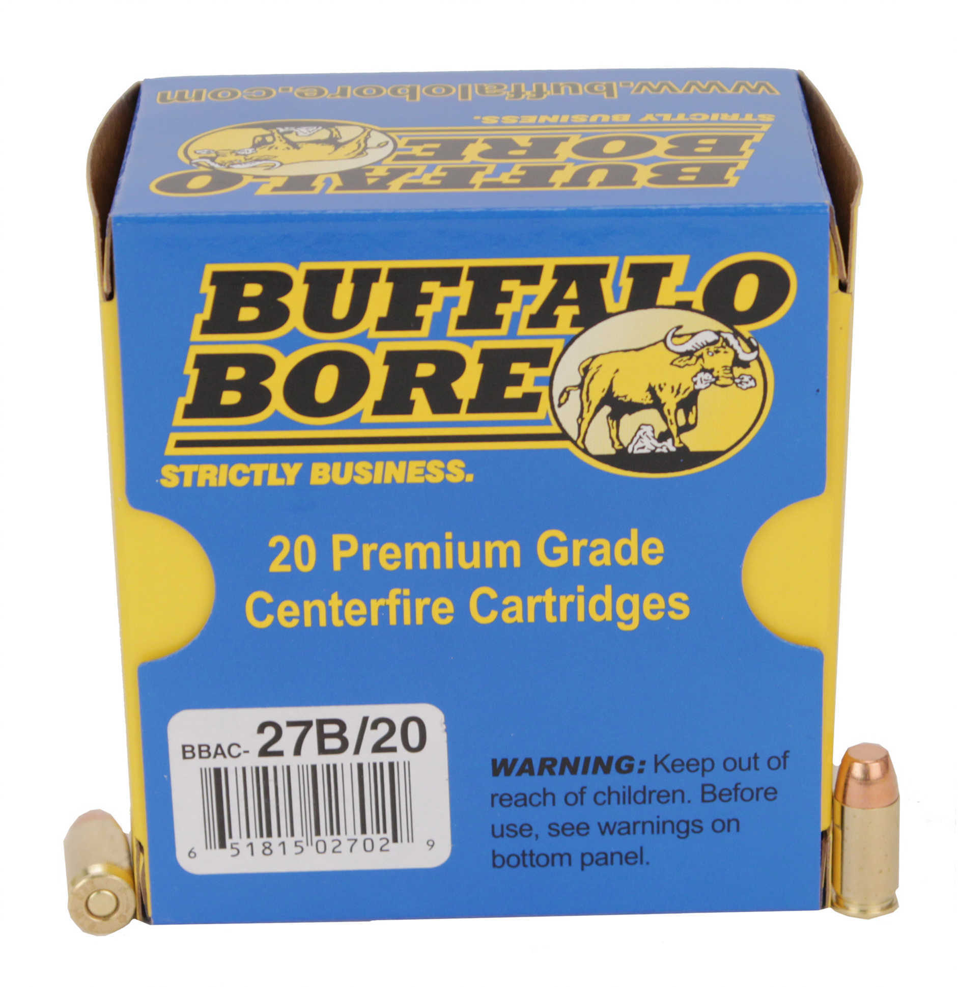 380 ACP 20 Rounds Ammunition Buffalo Bore 95 Grain Full Metal Jacket