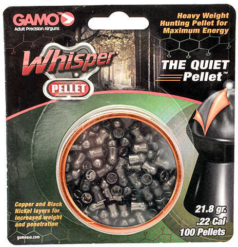 Gamo High Weight, Quiet Pellet Pellets 22PEL Blister Card 100/Pack 632272354