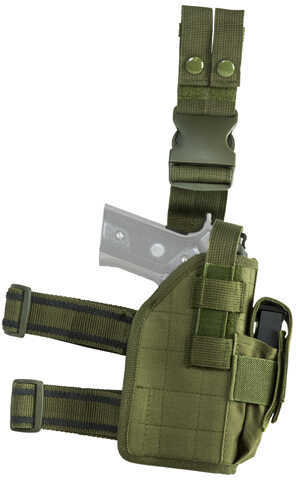 NcStar Vism Drop Leg Universal Holster, Green Md: CVDLHOL2954G