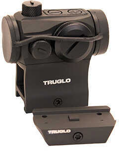 Truglo Tru-Tec Red Dot 20mm Fits Picatinny/Weaver 2MOA Reticle Black Finish Includes Low and High Mounting Bases TG8120B
