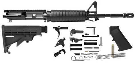 Del-Ton 16" M4 Rifle Kit M-Lok Furniture Black Md: RKT100-MLOK