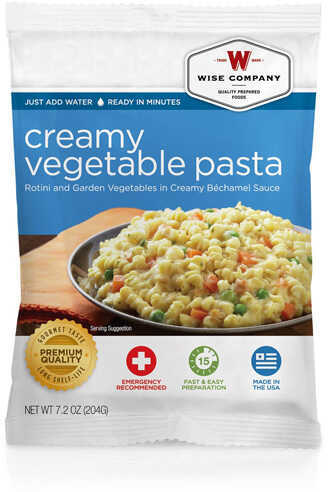 Wise Foods Entrée Dish Creamy Pasta and Vegetable Rotini, 4 Servings Md: 2W02-202