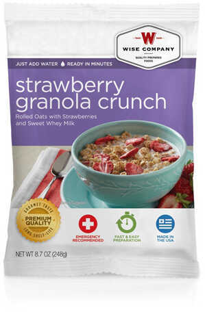 Wise Foods Dessert Dish Strawberry Granola Crunch, 4 Servings Md: 2W02-216