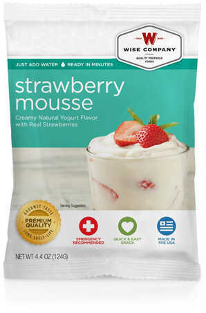 Wise Foods Dessert Dish Strawberry Mousse, 4 Servings Md: 2W02-410