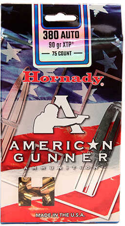 380 ACP 75 Rounds Ammunition Hornady 90 Grain Hollow Point