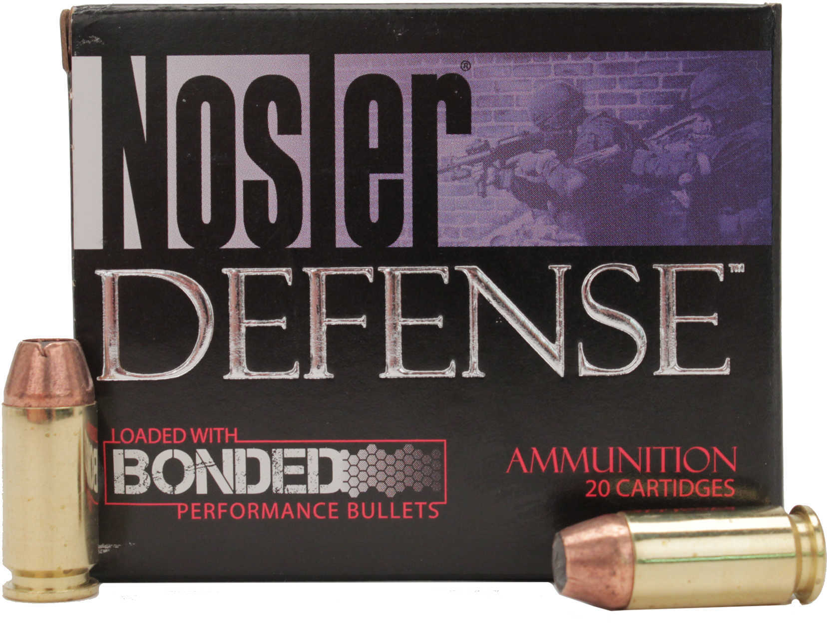 40 S&W 20 Rounds Ammunition Nosler 200 Grain Hollow Point