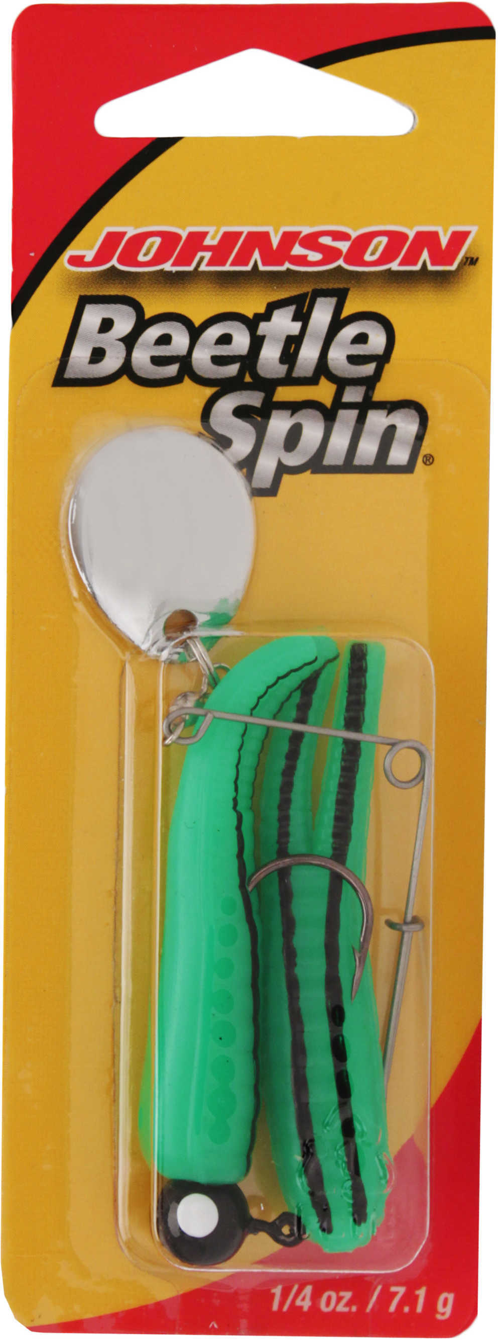 Pure Fishing / Jarden Johnson Beetle Spin Value Pack 1/4oz Catalpa/Black Stripes Md#: BSVP1/4CBS