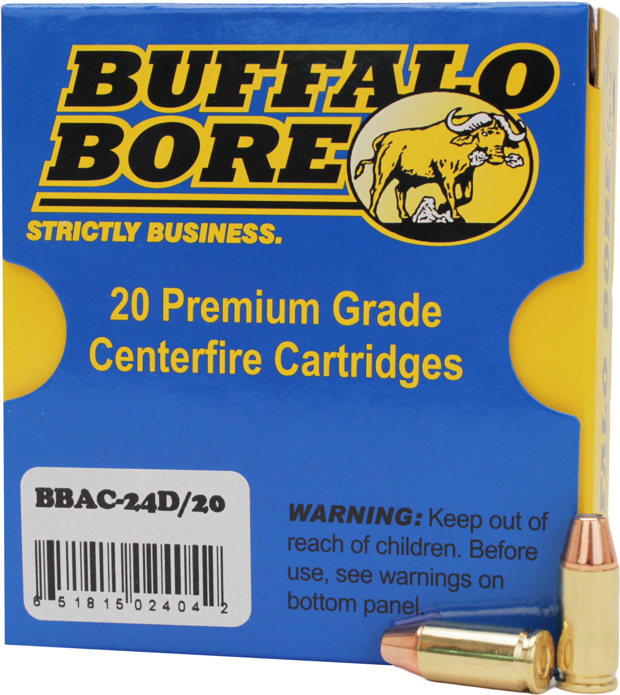 9mm Luger 20 Rounds Ammunition Buffalo Bore 115 Grain Hollow Point