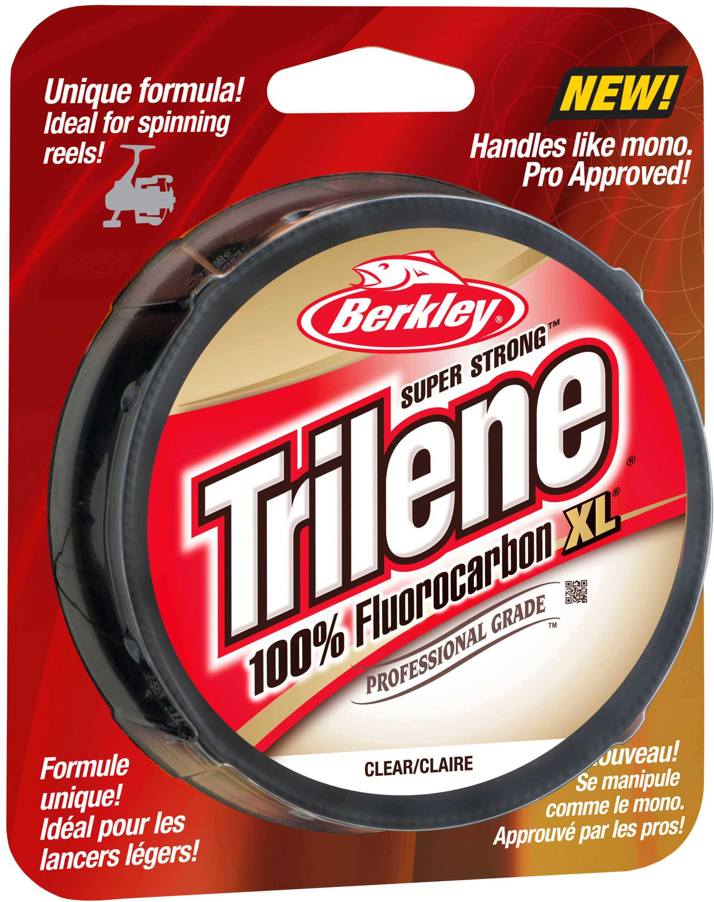 Berkley Trilene Fluorocarbon XL Professional Grade Filler Spool 4 lb, 200 Yards , Clear Md: 1291905