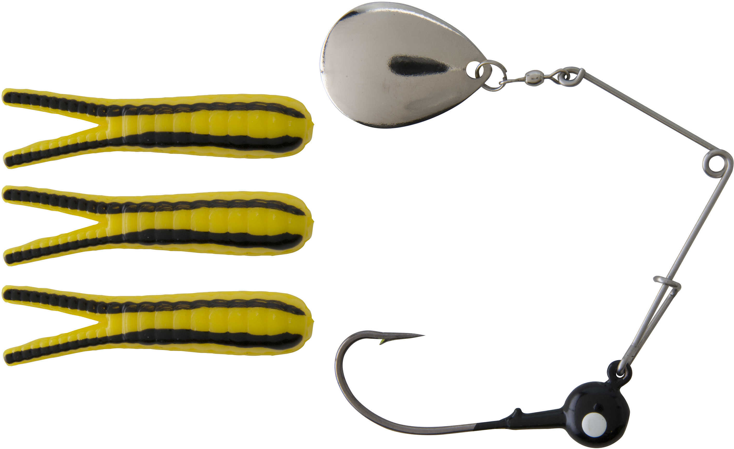 Pure Fishing / Jarden Johnson Beetle Spin Value Pack 1/8oz Yellow/Black Stripes Md#: BSVP1/8YBS