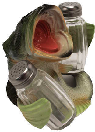 Rivers Edge Products Salt and Pepper Shaker Bass 583
