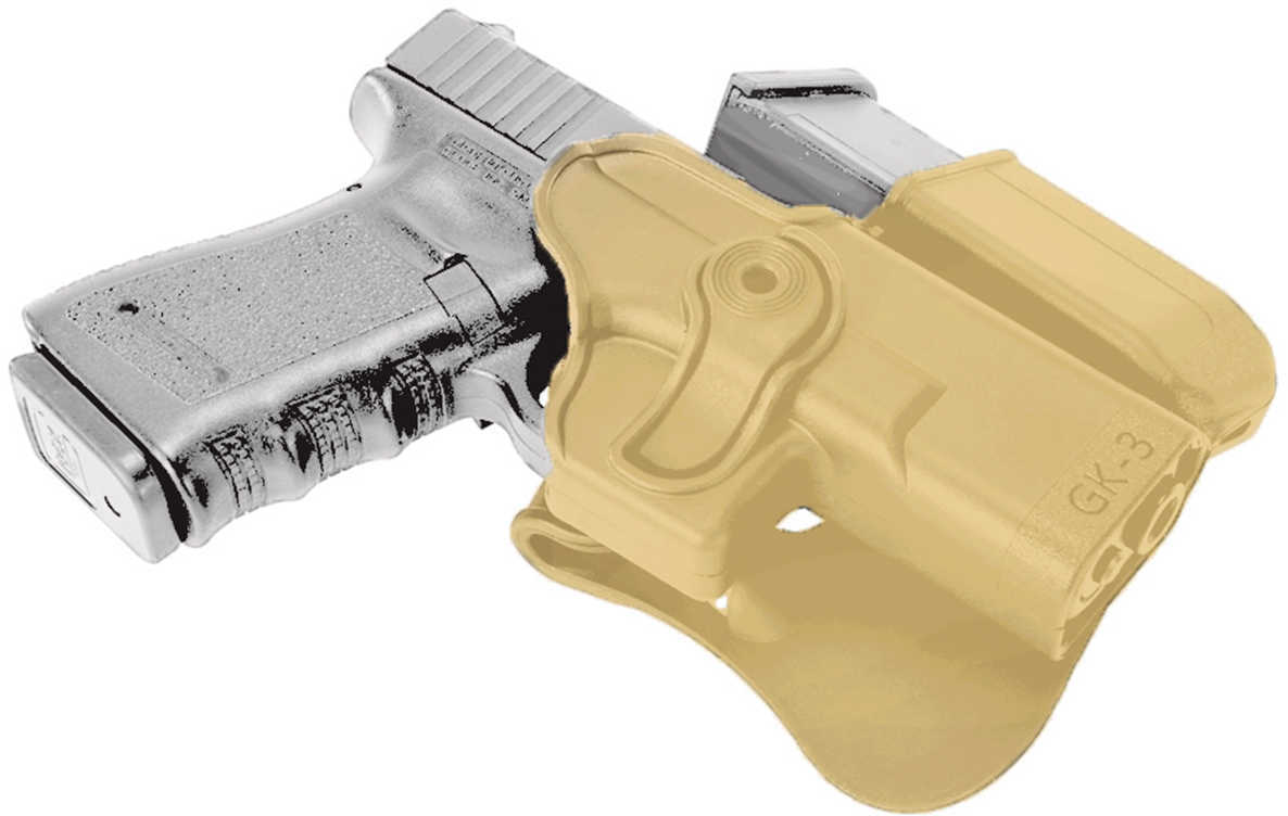 SigTac Retention Roto Paddle Holster, Level 3 for Glock 19, 23, 25, 32, Tan HOL-RPR-GK19-LVL3-TAN
