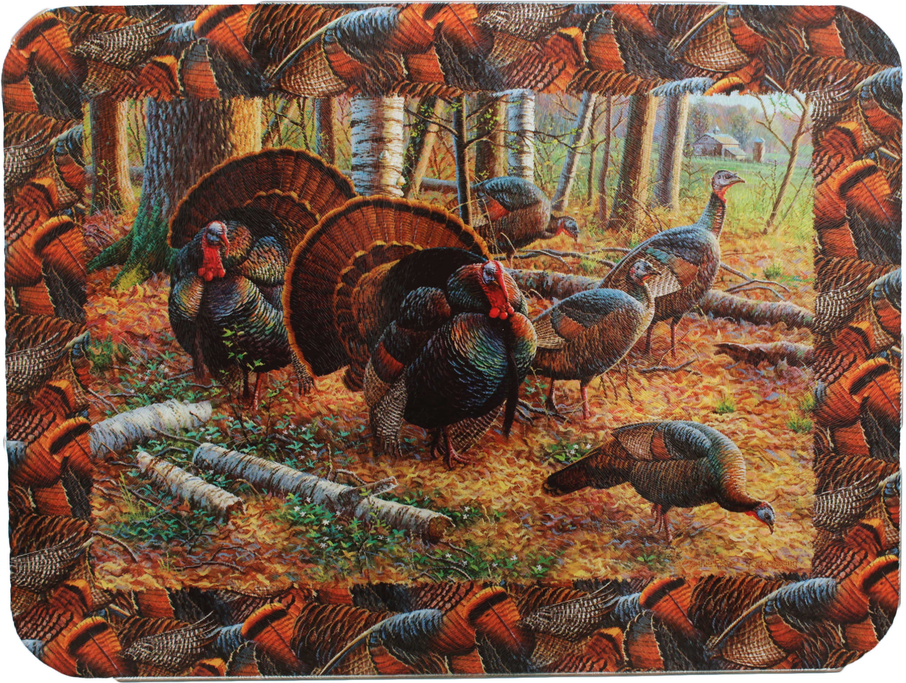 Rivers Edge Tempered Glass Turkey Cutting Board 16x12