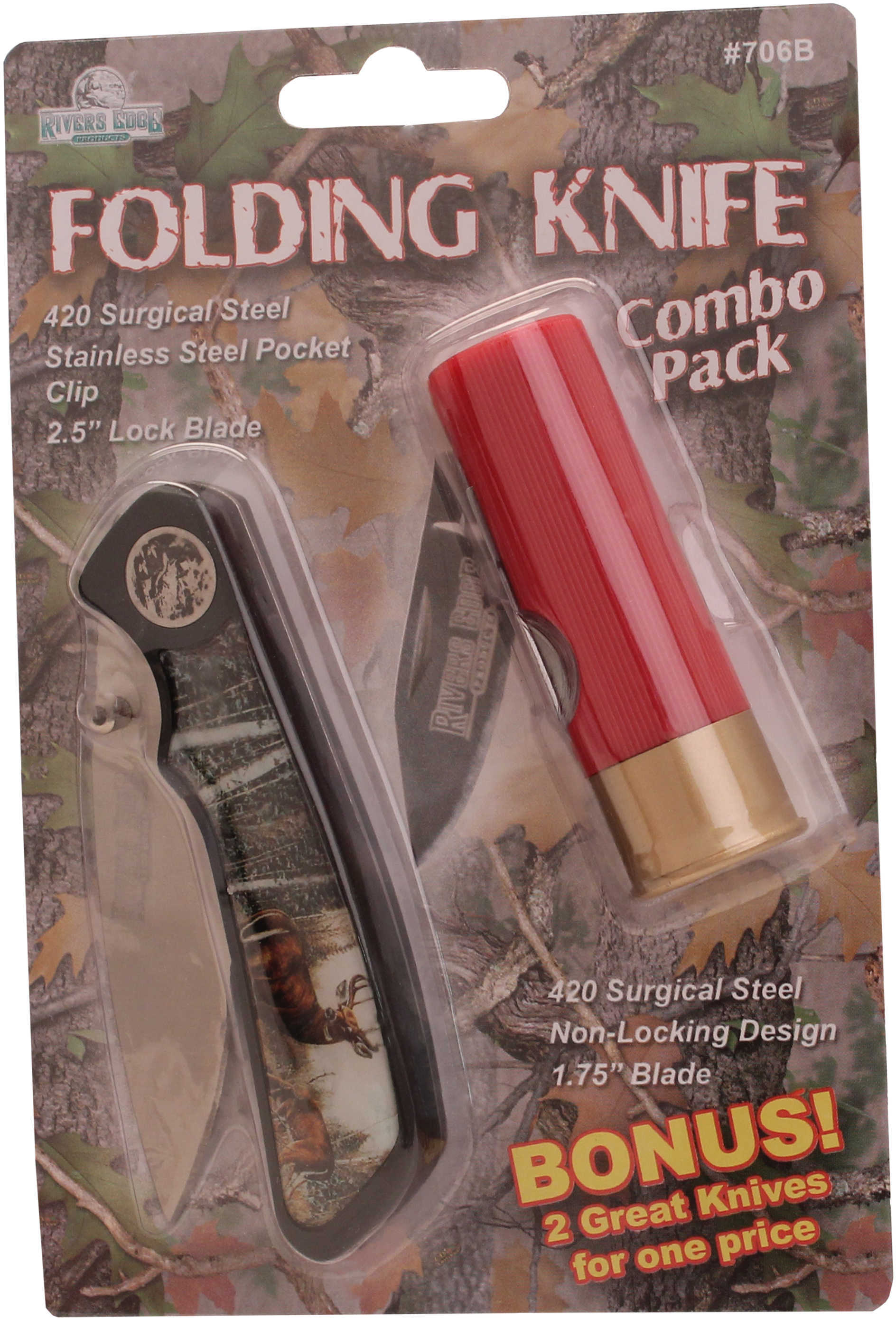 Rivers Edge Products Knife Combo Pack(Per 12) 706B