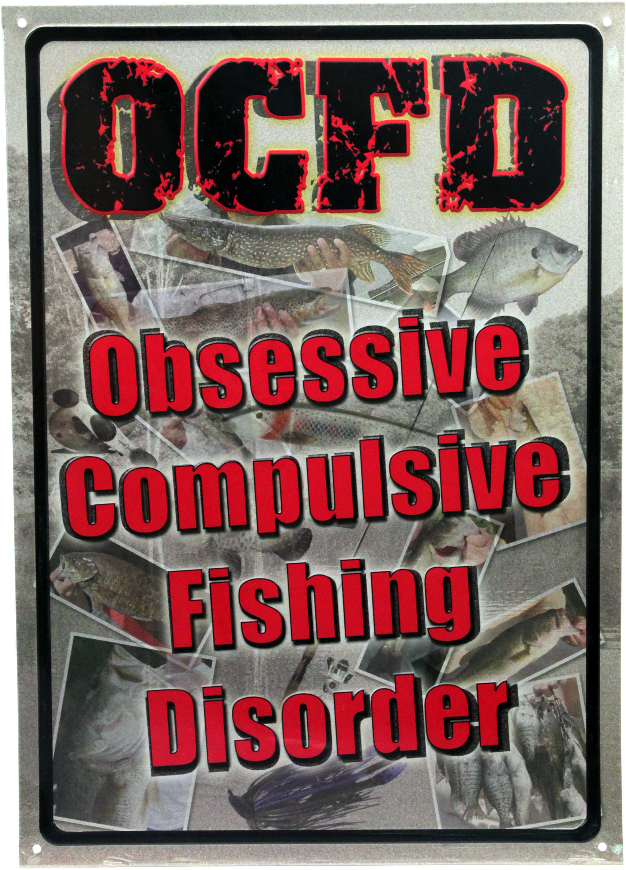 Rivers Edge Products 12" x 17" Tin Sign Obsessive Compulsive 1515