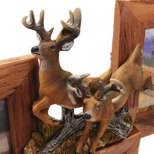 Rivers Edge Products Picture Frame 3 Picture, Deer, Firwood 500