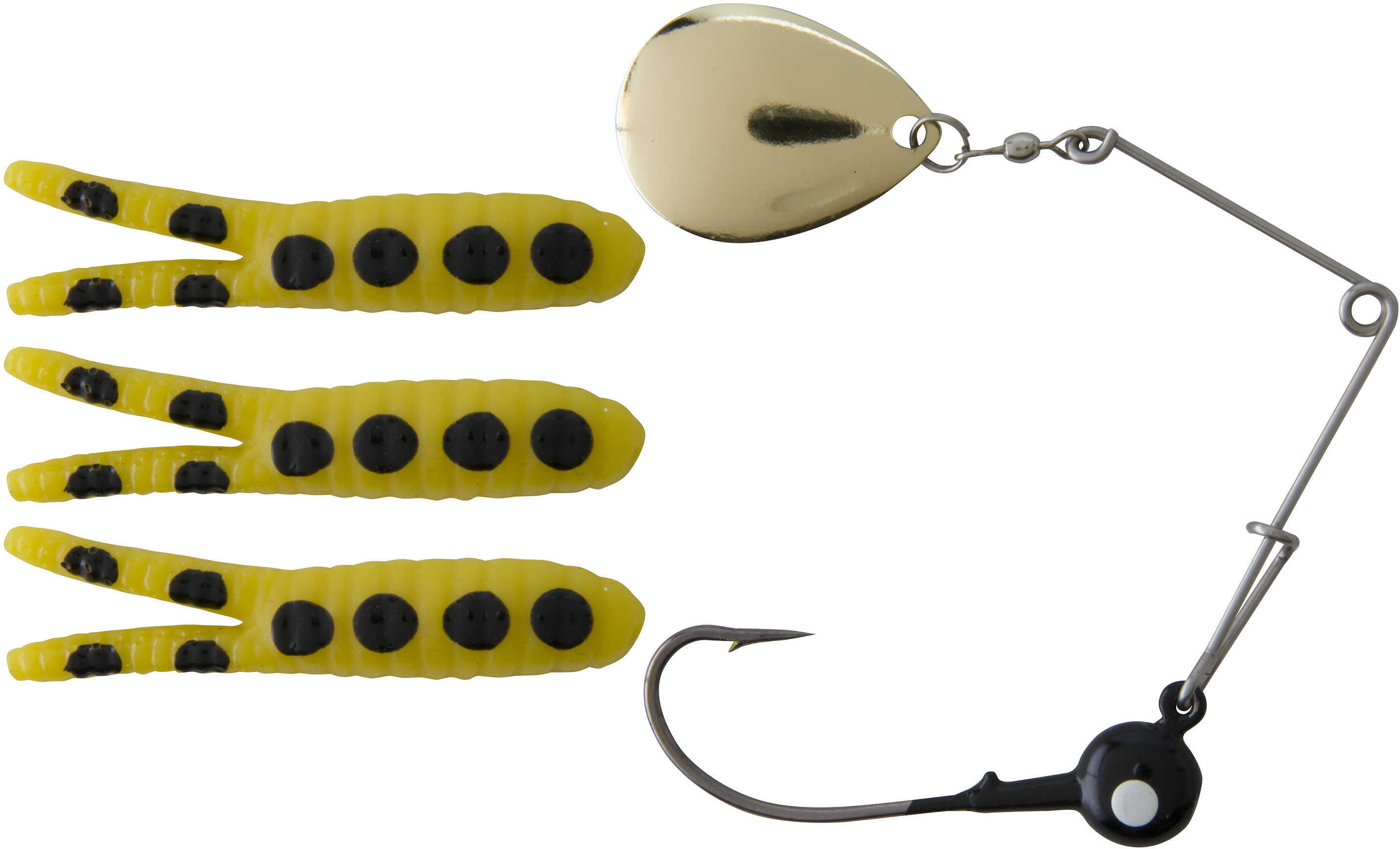 Johnson Beetle Spin, 1.5" Yellow/Black Spots 1120008