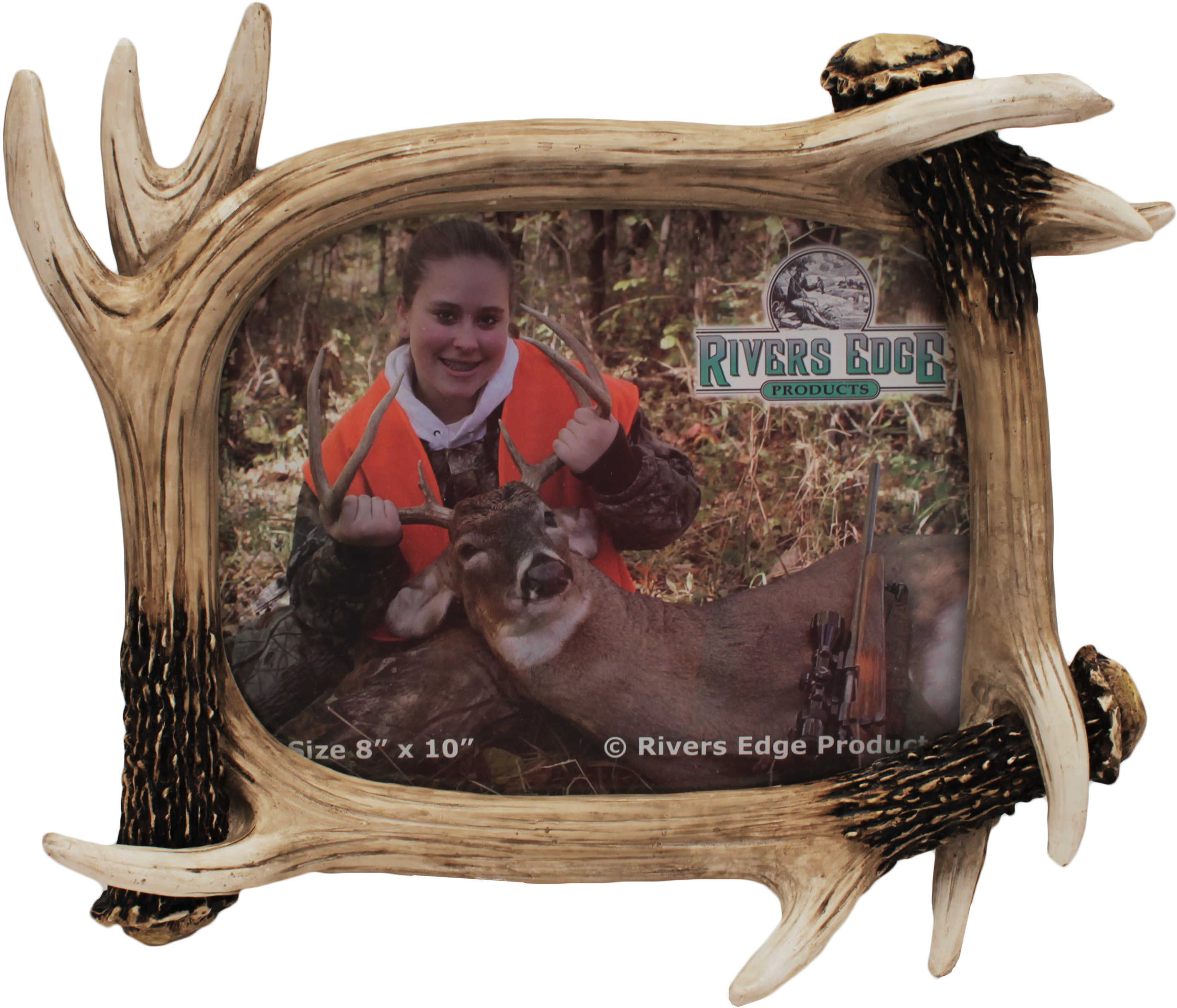 Rivers Edge Products Picture Frame 8"x10" Antler 478