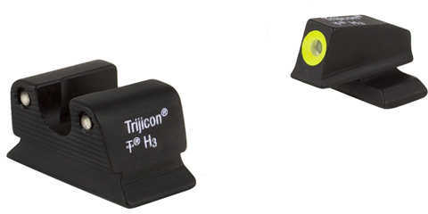 Trijicon Tritium Beretta PX4 HD Green Sights Yellow Outline Black BE11OY