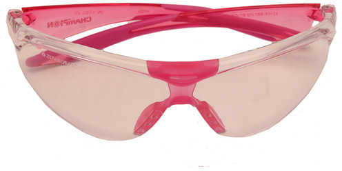Champion Traps and Targets Youth Clear Glasses - Pink Temples 55604