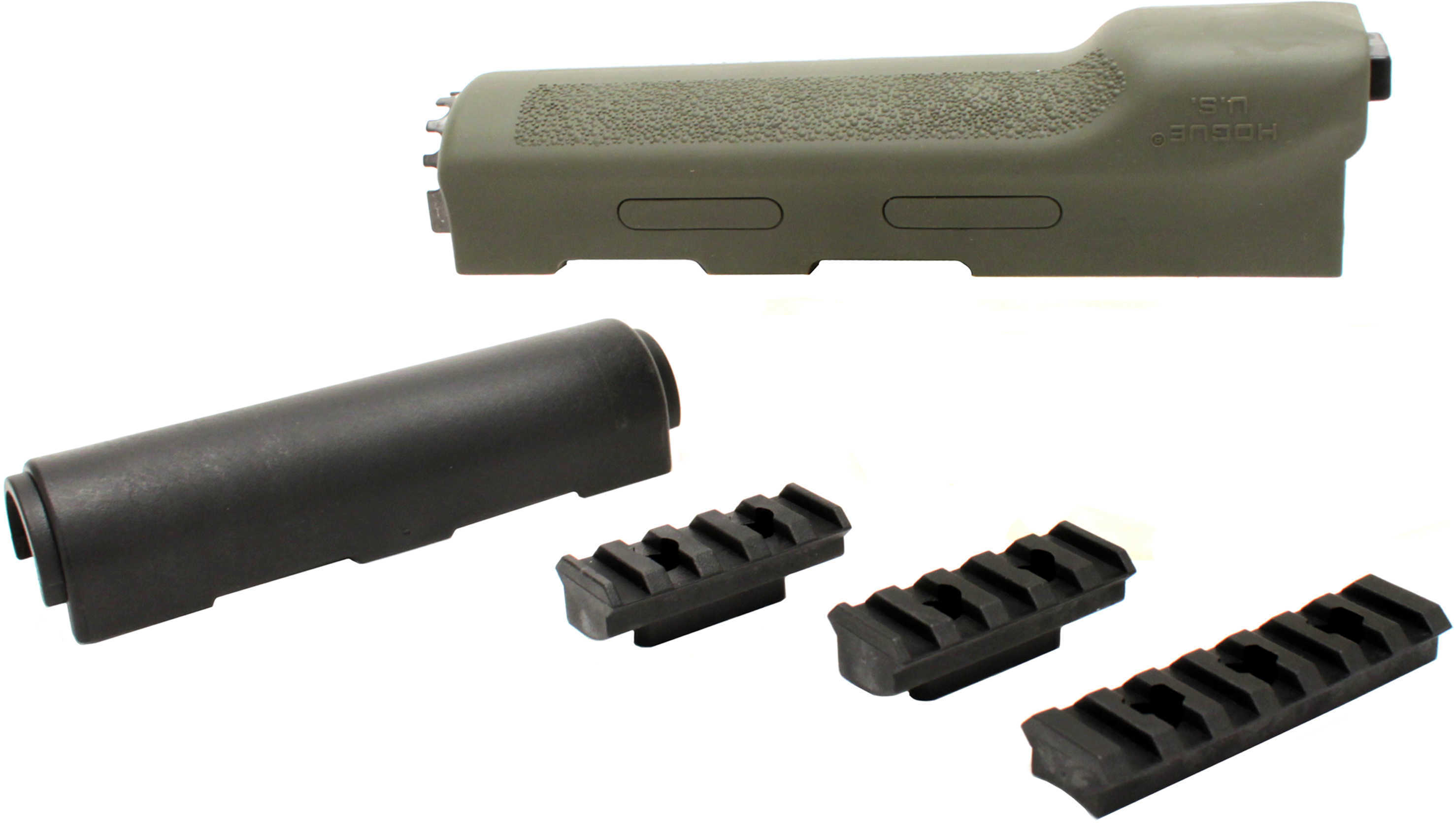 Hogue AK-47 Overmolded Forend Yugo Style, Rubber Grip Area, Olive Drab 74214