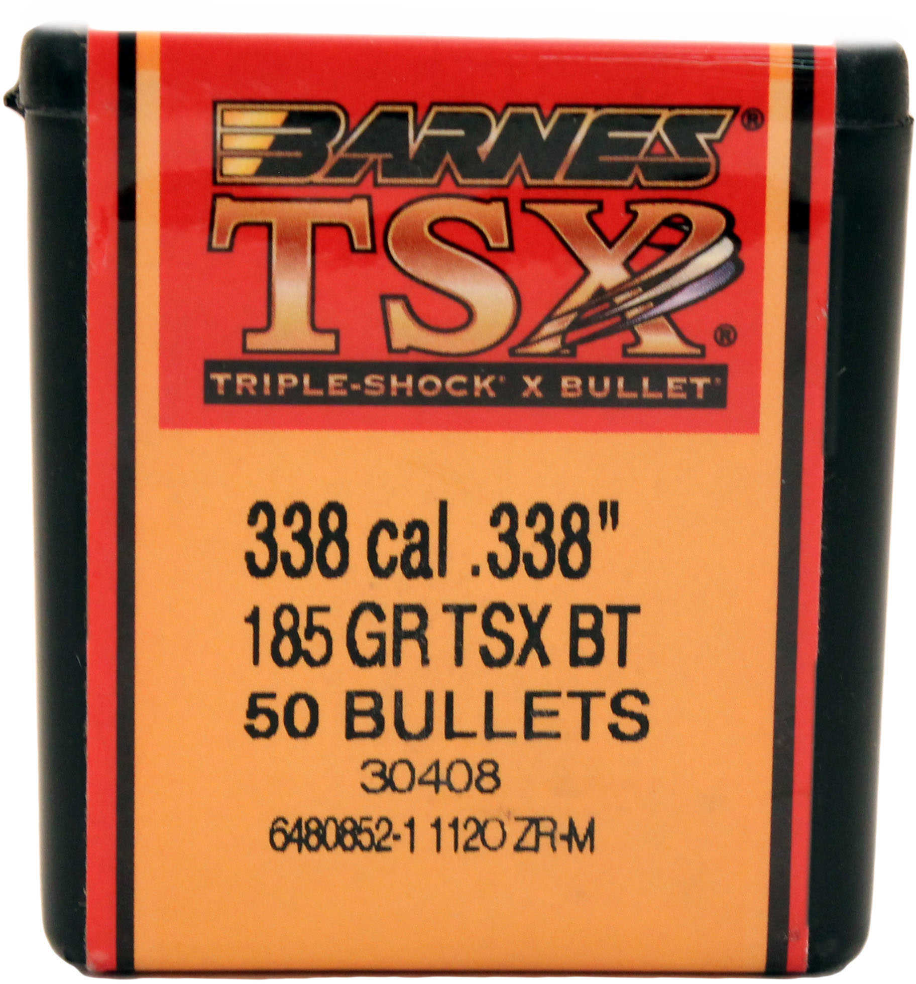 Barnes Bullets 338 Caliber .338" 185 Grain Triple Shok X Boattail (Per 50) 33843