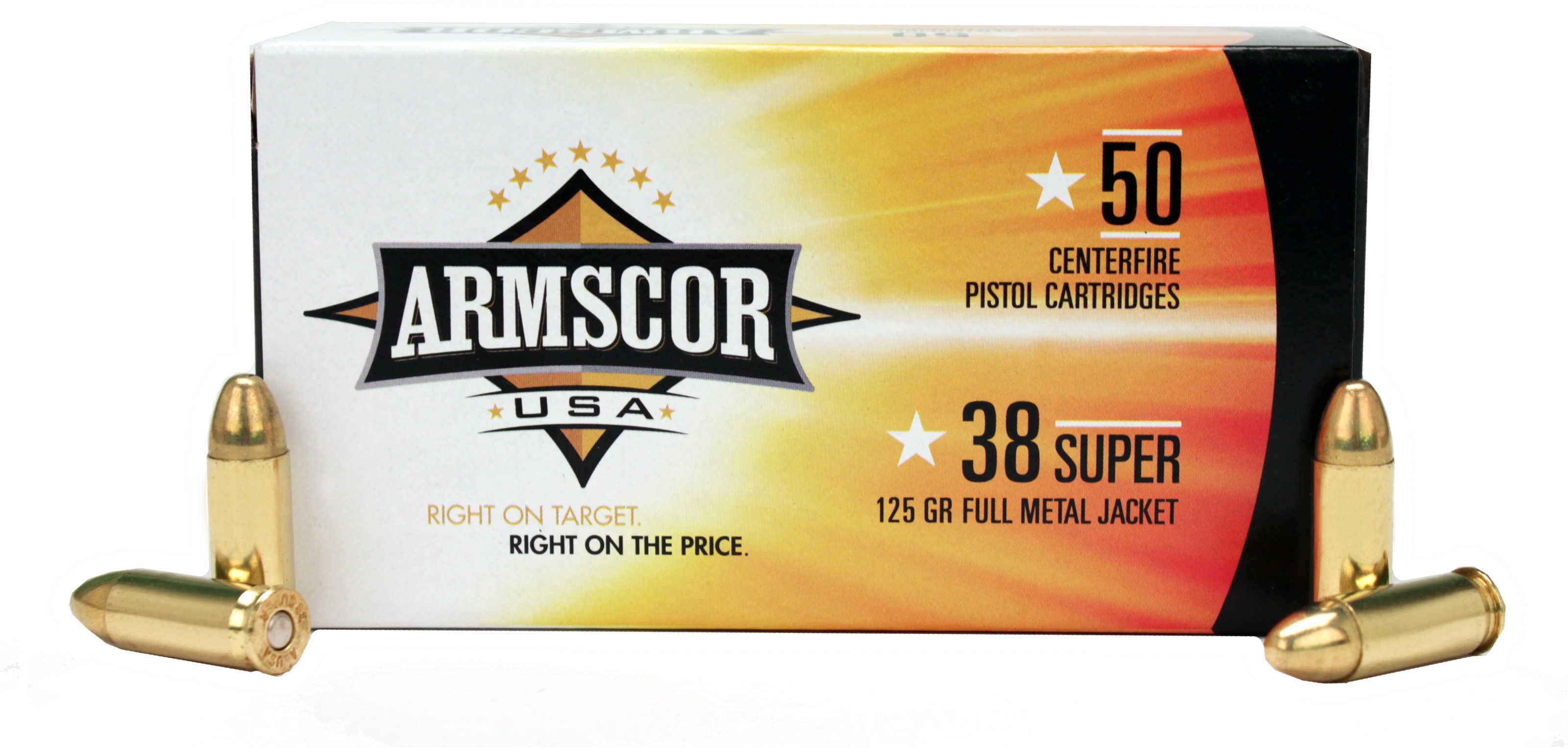 Armscor Precision Inc 38 Super 125 Grains FMJ (Per 50) 50050