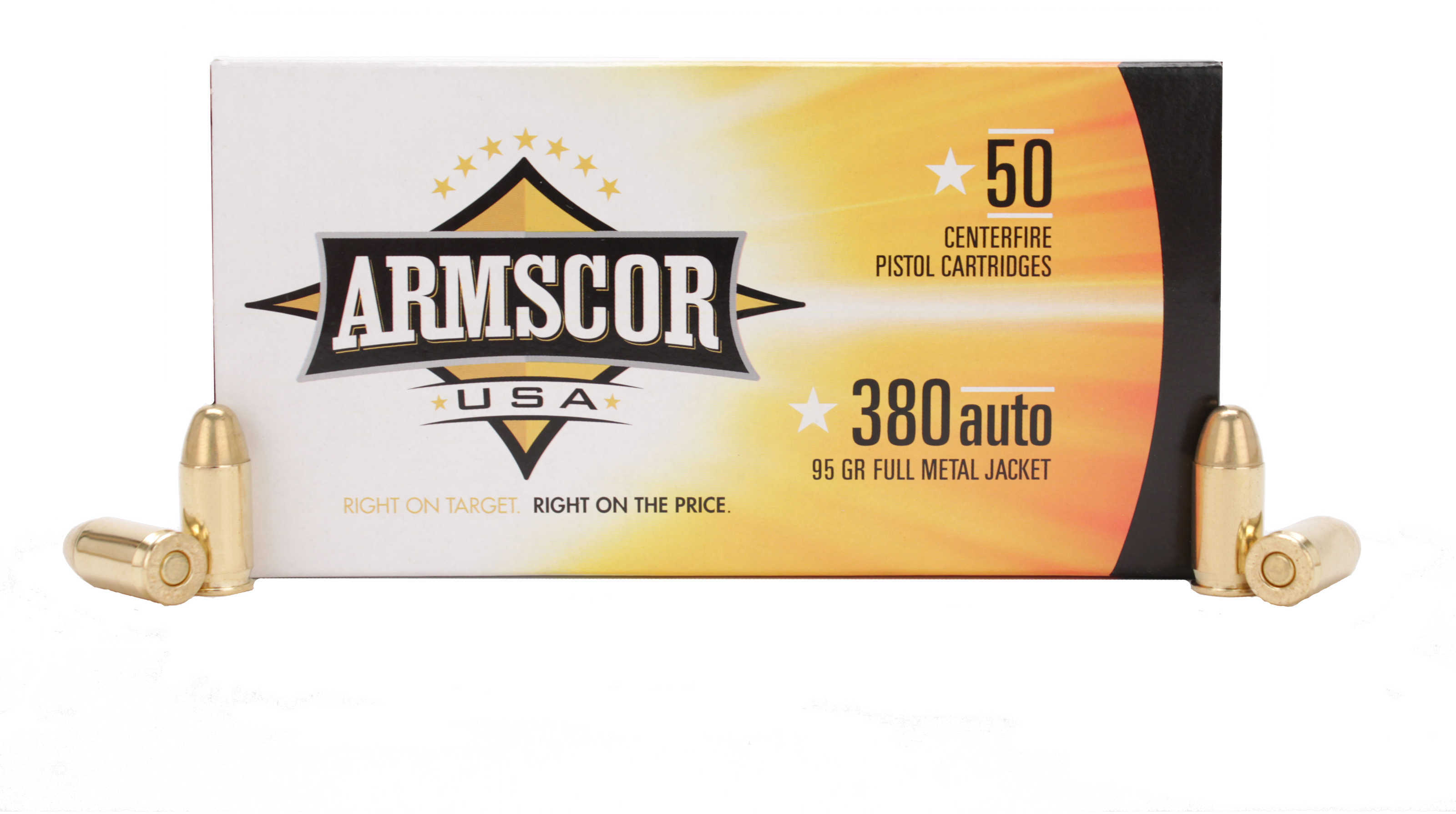 Armscor Precision Inc 380 ACP 95 Grains FMJ (Per 50) 50031