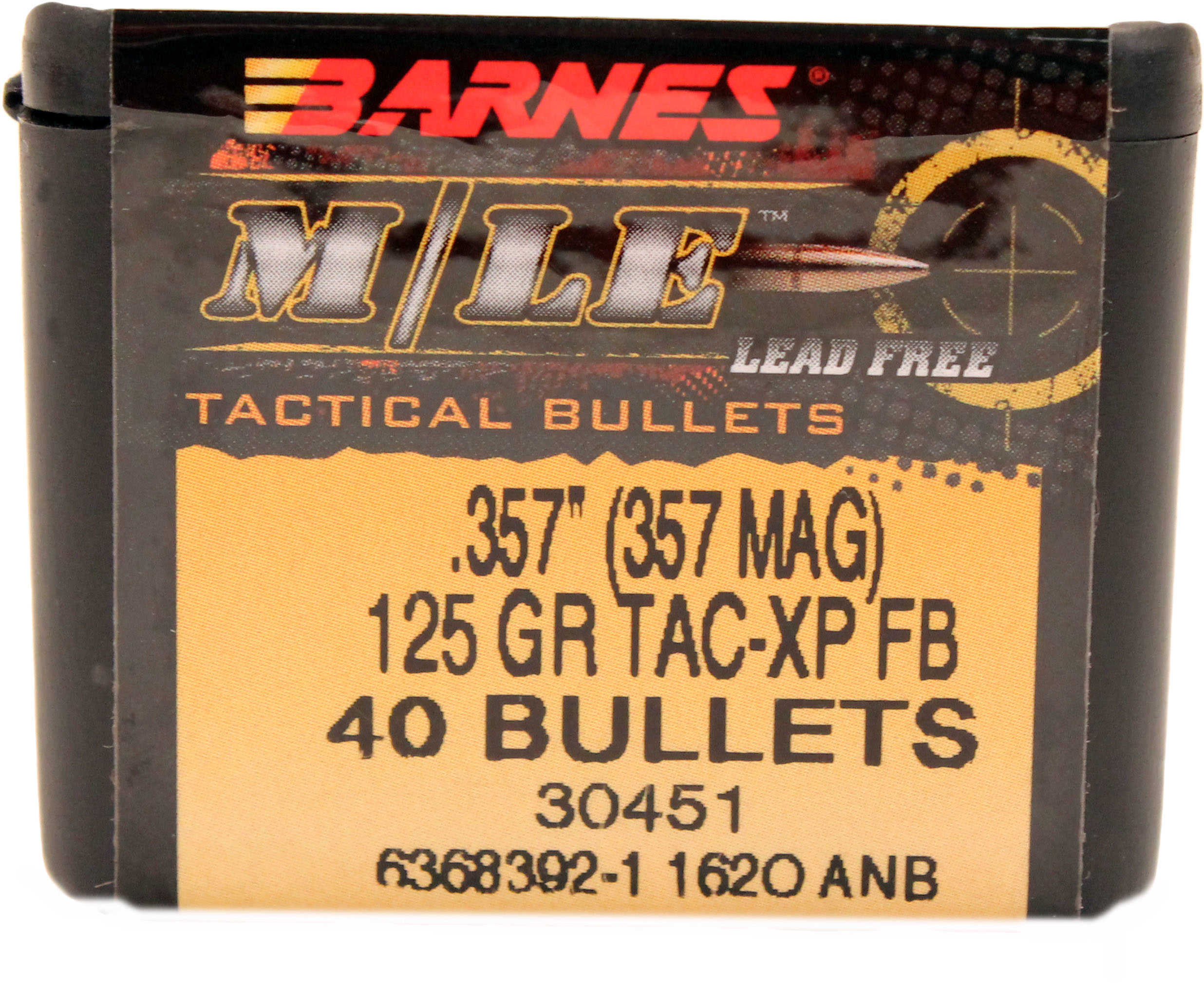 Barnes Bullets BAR 357Mag 125 Grains XPB 20/Box 30451