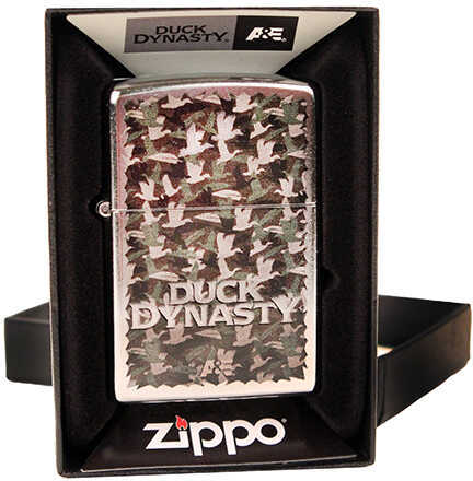 Zippo Outdoors Windproof Lighter Duck Dynasty Ducks, Camo Chrome Md: 28880