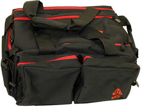 Leapers UTG All-In-One Range Bag Black/Crimson Md: PVC-P768BC