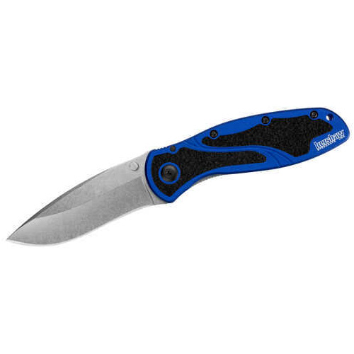 Kershaw Blur Navy Blue, Stonewashed, Boxed Md: 1670NBSW