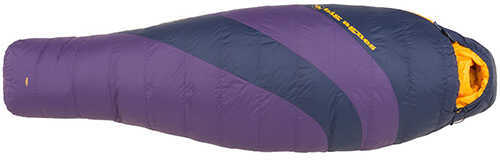 Big Agnes Women's Mirror Lake 20 Mummumy Sleeping Bag 600 DownTek, Grape/Navy, Regular, Right Hand Zipper Md:
