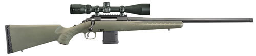 Ruger American Predator Bolt Action Rifle 204 22" Barrel 10 Round Capacity Synthetic Moss Green Stock