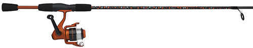 Shakespeare Amphibian Spinning Combo 30 1 Bearings 56" Length 2 Piece Rod Medium Orange Ambidextrous Md: