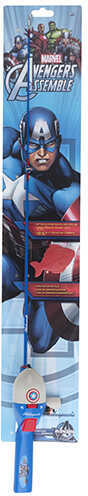 Shakespeare Marvel Captain America Kit 26" Length 1 Piece Rod Medium Power Right Hand Md: 1373300
