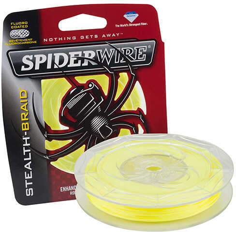 Spiderwire Stealth Braid 200 Yards , 10 lbs Strength, 0.008" Diameter, Hi-Vis Yellow Md: 1374587