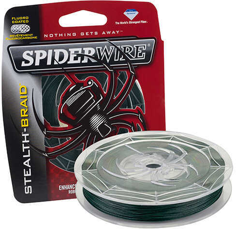Spiderwire Stealth Braid 200 Yards , 6 lbs Strength, 0.005" Diameter, Moss Green Md: 1374595