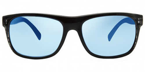 Revo Brand Group Lukee Sunglasses Black Woodgrain Frames Blue Water Serilium Lens Md: 1020 01