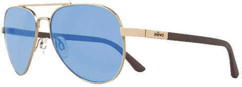 Revo Brand Group Raconteur Sunglasses Gold Frames Blue Water Serilium Lens Md: 1011 04