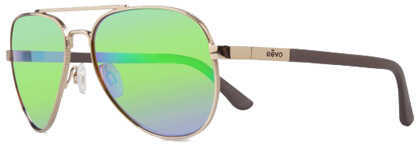 Revo Brand Group Raconteur Sunglasses Gold Frames Green Water Serilium Lens Md: 1011 04 GN