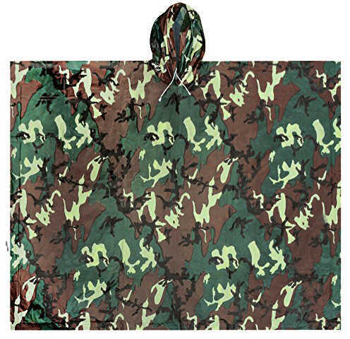 Ultimate Survival Technologies Adult All-Weather Poncho, Camo Md: 20-RNW0018-34