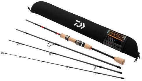 Daiwa Presso Ultralight Pack Spinning Rod 56" Length 4 Piece Power Fast Action Md: PSO5