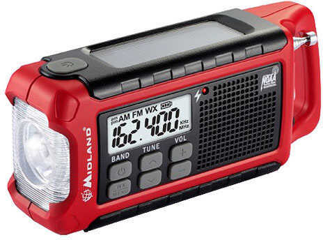 Midland Radios Emergency Dynamo Crnk with AM/FM/Weather Alert Md: ER210