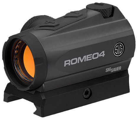 Sig Sauer Romeo 4 Red Dot Sights 2 MOA Reticle .50 Adjustments Graphite Md: SOR41001