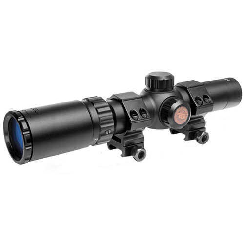 Truglo Tru-Brite 30 Hunter Scope 1-4X24mm Circle Duplex 30mm Tube Matte Black Md: TG8514Bc