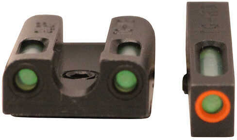 Truglo Brite-Site TFX Pro Sight Fits Glock 42 and 43 Tritium/Fiber-Optic Day/Night 24/7 Brightness Orange Ring on