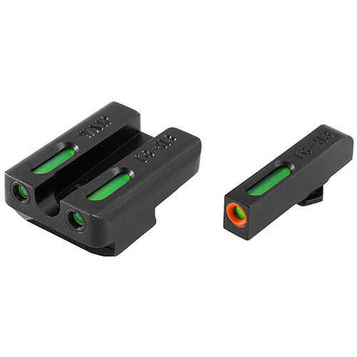 Truglo Brite-Site TFX Pro Sight Fits Walther P99 and PPQ Tritium/Fiber-Optic Day/Night 24/7 Brightness Orange Ring