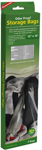 Coghlans Odor Proof Storage Bags 12" x 16, Clear Md: 1656