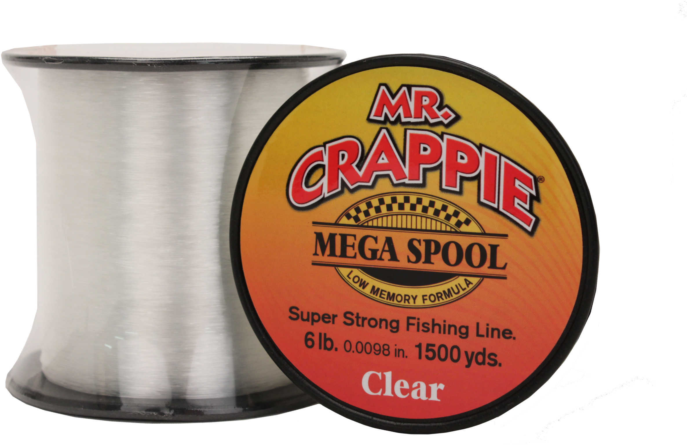 Lew's Mr. Crappie Mega Spools Clear, 6 lb Md: MC6CL